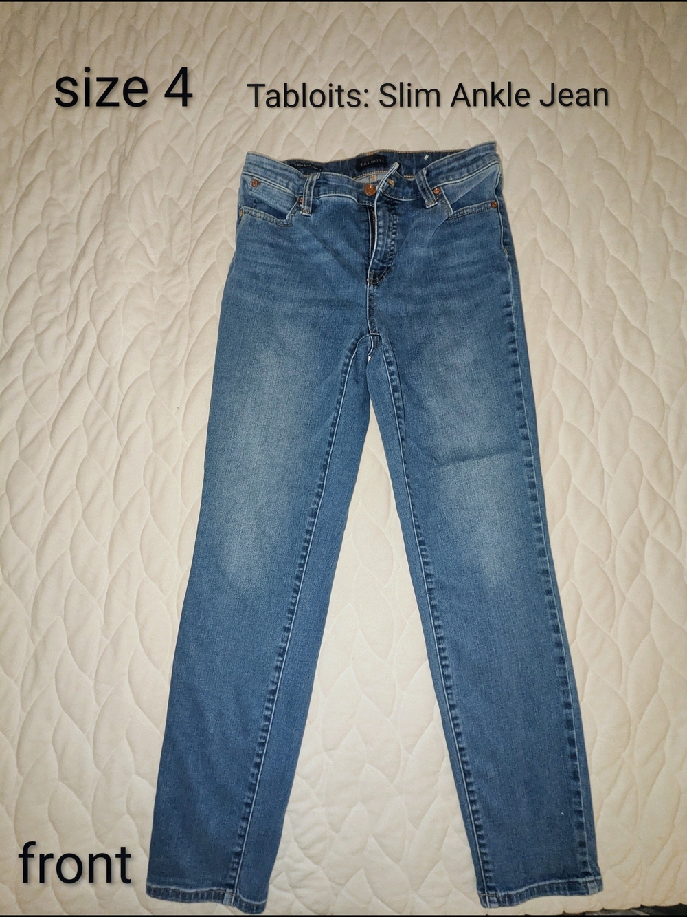 Slim Ankle Jeans - Mid Blue
